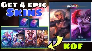 GET 4 EPIC AND KOF SKINS | KOF 2022 | FREE TOKENS | PHASE 1, PHASE 2 EXPLANATION | MLBB PHILIPPINES