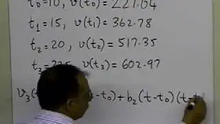 Chapter 05.03: Lesson: General Order: Newton's Divided Difference Polynomial: Example: Part 1 of 2