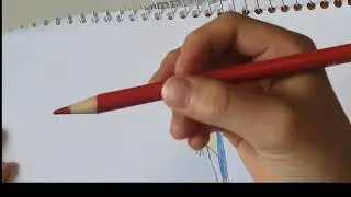 como desenhar uma arara - feito por uma criança
