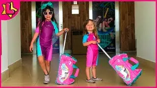 VLOG OF MY VACATION TRIP TO THE WATER PARK - Jéssica Godar, Laurinha and Helena