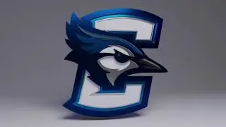 JPEG Image to 3D Render (Creighton Bluejays Primary Logo)