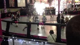 BOTB6 AZDD vs LADD Charging Tina nearly steps off the track