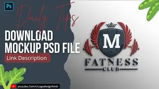 Logo Mockup Free Download | 3D Glass Window Logo Mockup Download || Mockup Use in Photopea