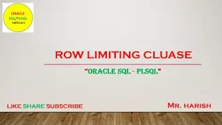 Oracle Row Limiting Clause