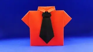 How to make a shirt out of paper. ORIGAMI SHIRT