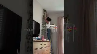 pink room makeover 💝 full video on my yt / 