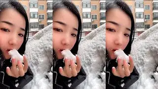 REAL SNOW EATING / WHITE ICE / ICE EATING