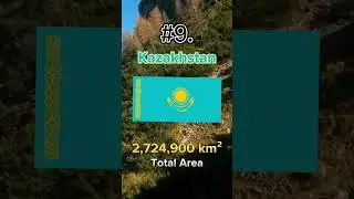 The Top 10 Biggest Countries In The World 🌎😲 #shorts