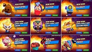 All April Fools Skins Animations in Brawl Stars