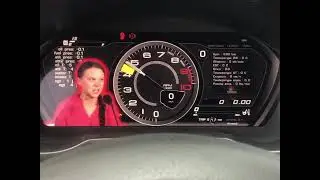 Ferrari style digital custom dashboard cluster for Impreza WRX STI by Kort