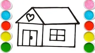 House Drawing For kids Toddlers art