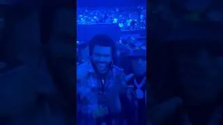 The Weeknd & Big Hit at the pop out show 😂