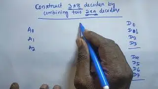 Construct 3•8 Decoder by combining two 2*4 Decoder