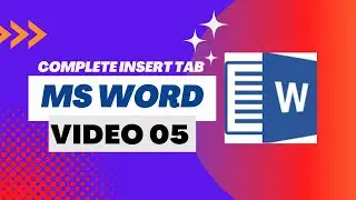 Insert Tab In Microsoft Word office | Microsoft office