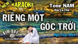 Karaoke RIÊNG MỘT GÓC TRỜI (Ngô THụy Miên) Boston Ball - Tone NAM  (Am/La Thứ) KIM QUY Karaoke
