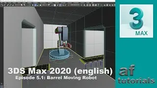 Animation in 3DS Max (english) - Episode 5.1 - Barrel Moving Robot