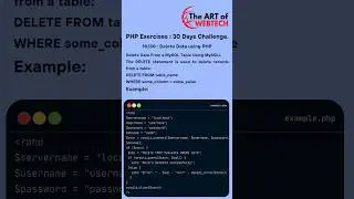 PHP Series: 10/30 MySQL Delete Data #php #mysql #delete