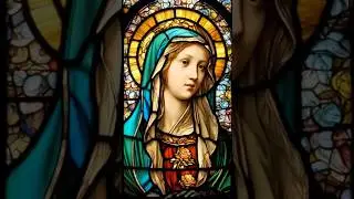 The Virgin Mary ✝️ Animated Stained Glass Art