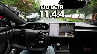 Tesla FSD Beta 11.4.4 - Suburbia Gauntlet