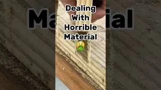 Cleaning up the horrible cuts on a louvered wall panel