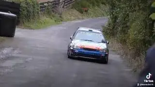 230bhp Honda B16 powered Civic on danST individual throttle bodies, Wexford rally stages!
