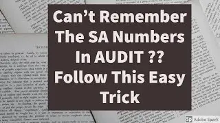 Shortcut To Remembers SA's in AUDIT | CA Inter Audit | CA Deepika Rathi