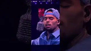 Tears flow as Chris Brown sings “Residuals” #chrisbrown #rnb