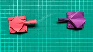 HOW TO MAKE AN ORIGAMI MILITARY PANZER TANK STEP BY STEP | PAPER CRAFTS MILITARY TANK TUTORIAL