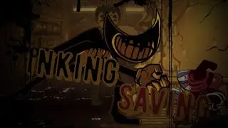 Inking saving' Bendy vs Evil Cuphead burning in hell cover