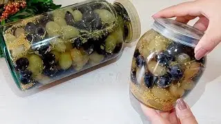 SO EASY! Favorite DELICIOUS Appetizer of the Ottoman Sultans - PICKLED GRAPES! 