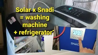 Snadi Inverter 1kw review run Automatic Washing Machine Samsung & after 3 years solar power install