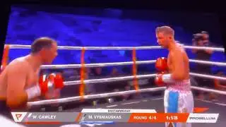 CAWLEY VS VYSNIAUSKAS last round BANTAMWEIGHT