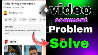 Comments l Restricted Mode has hidden comments for this video 😭