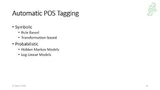 037 - NLP: Automatic POS Tagging