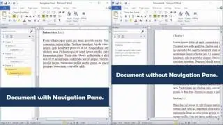 Create a navigation pane in Word 2010 [Word 2013, Word 2016]