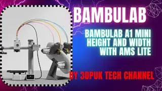 Bambulab A1 mini Height and Width with AMS lite #bambulab  #bambulabA1 #A1Series #A1Mini