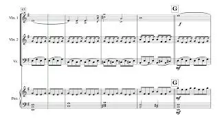 The Avengers For Violin 1&2, Cello and Piano (Sheet Music)