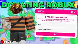 🔴LIVE | Donating Robux to Viewers in Pls Donate! | + FACECAM!