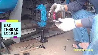 Replacing 2005 Tacoma Front Brake Rotor and Pad Kit. you can do it.