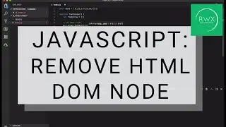 How to remove an HTML element using JavaScript