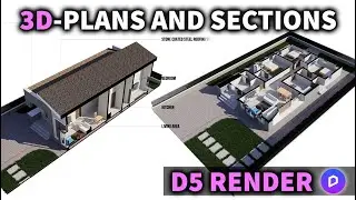 D5render/ Realistic 3D Sections And Axonometric Plans