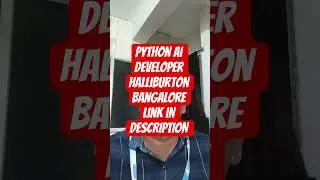 AI Python Developer Job 2025 | Halliburton Hiring | Full Stack + AI | Bengaluru Jobs