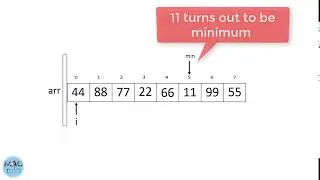 Selection Sort example