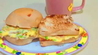 Making the most  Popular  Delicious  Ghanaian Breakfast  Sandwich //Ghana Streetfood / Breakfast