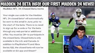 MADDEN 24 BETA INFO! OUR FIRST MADDEN 24 NEWS! | MADDEN 24 ULTIMATE TEAM