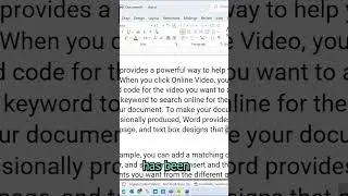 Microsoft Word Tip 4