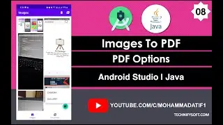 Images To PDF | 08 PDF Options | Android Studio | Java