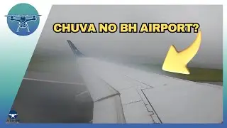 O que acontece durante a decolagem com chuva no BH Airport?