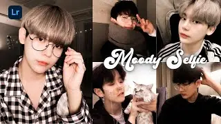 How to edit Moody Selfie Lightroom Preset | Mobile Tutorial Free DNG | Selfie Preset