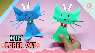 ORIGAMI CAT | how to make a origami cat |Origami Animals